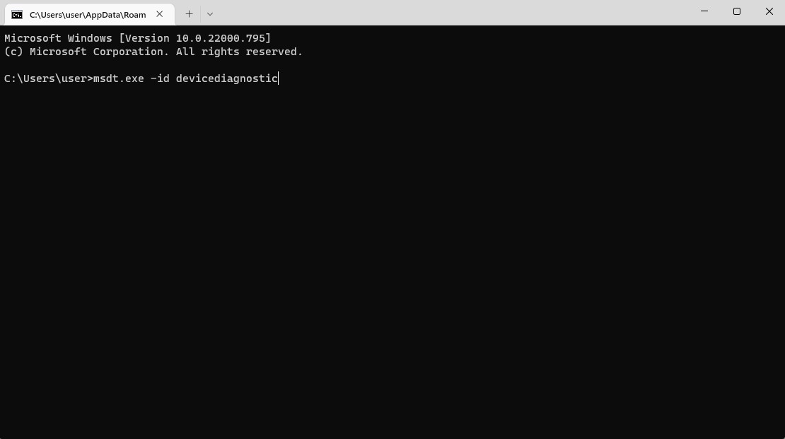 ハードドライブの修復にmsdtを使用
