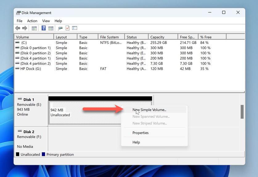 new simple volume corrupted sd card