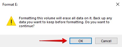 Completing the format.