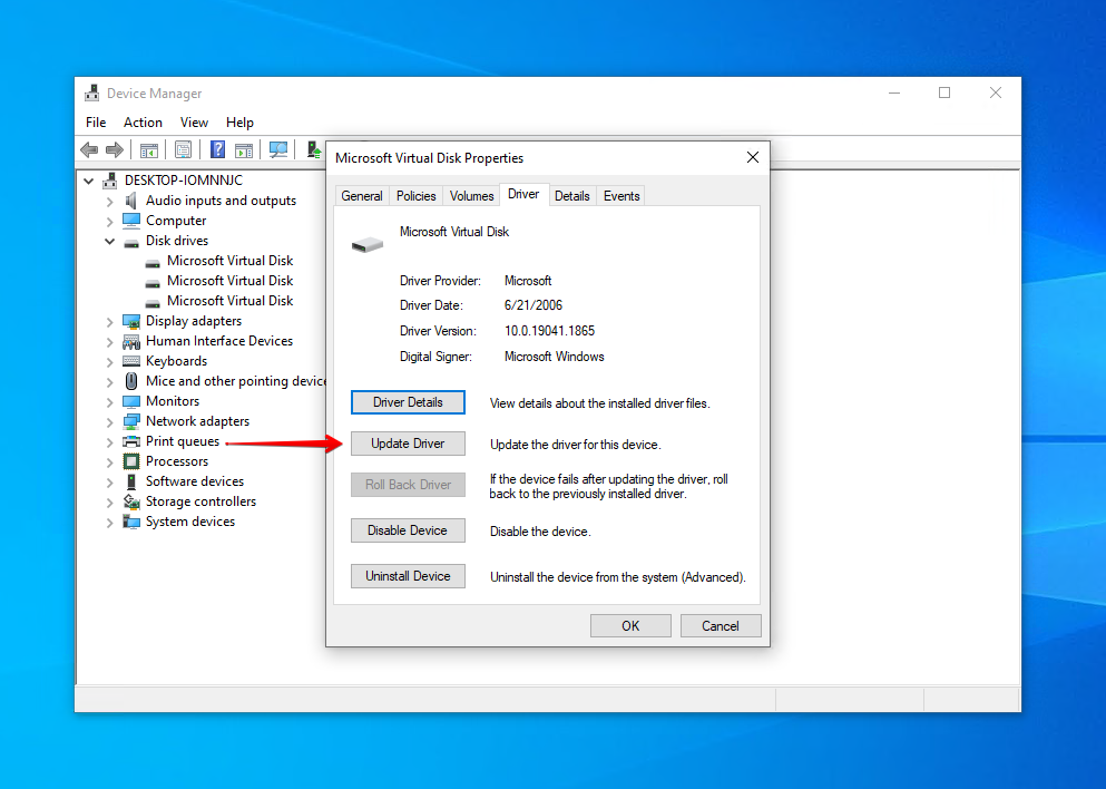 드라이버 업데이트 중.