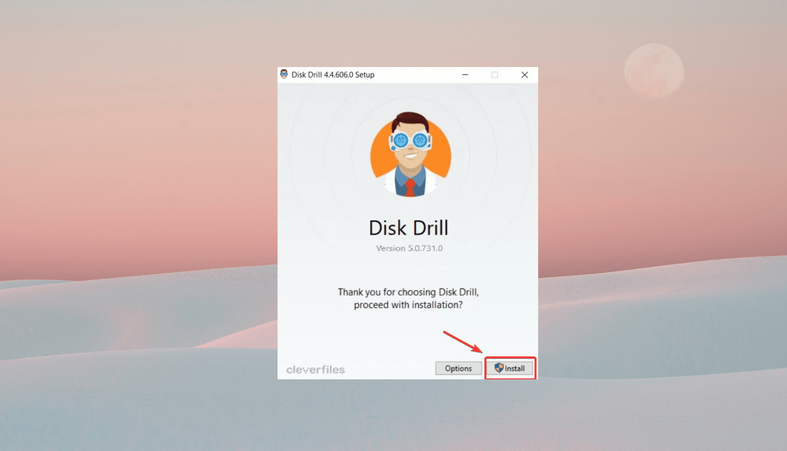 disk drill installasjon