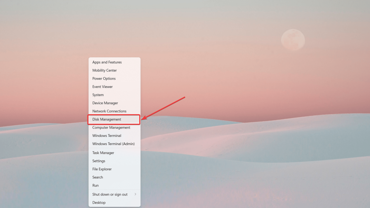 tilgang til diskbehandling i windows