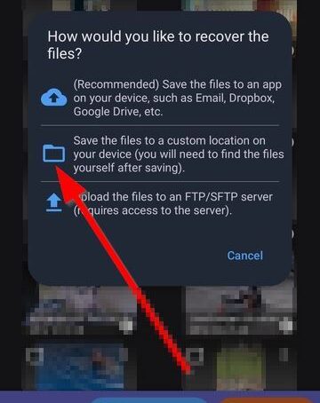disk digger velg lagringssted