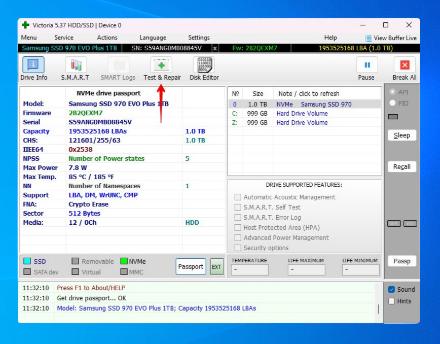 test og reparasjon i victoria