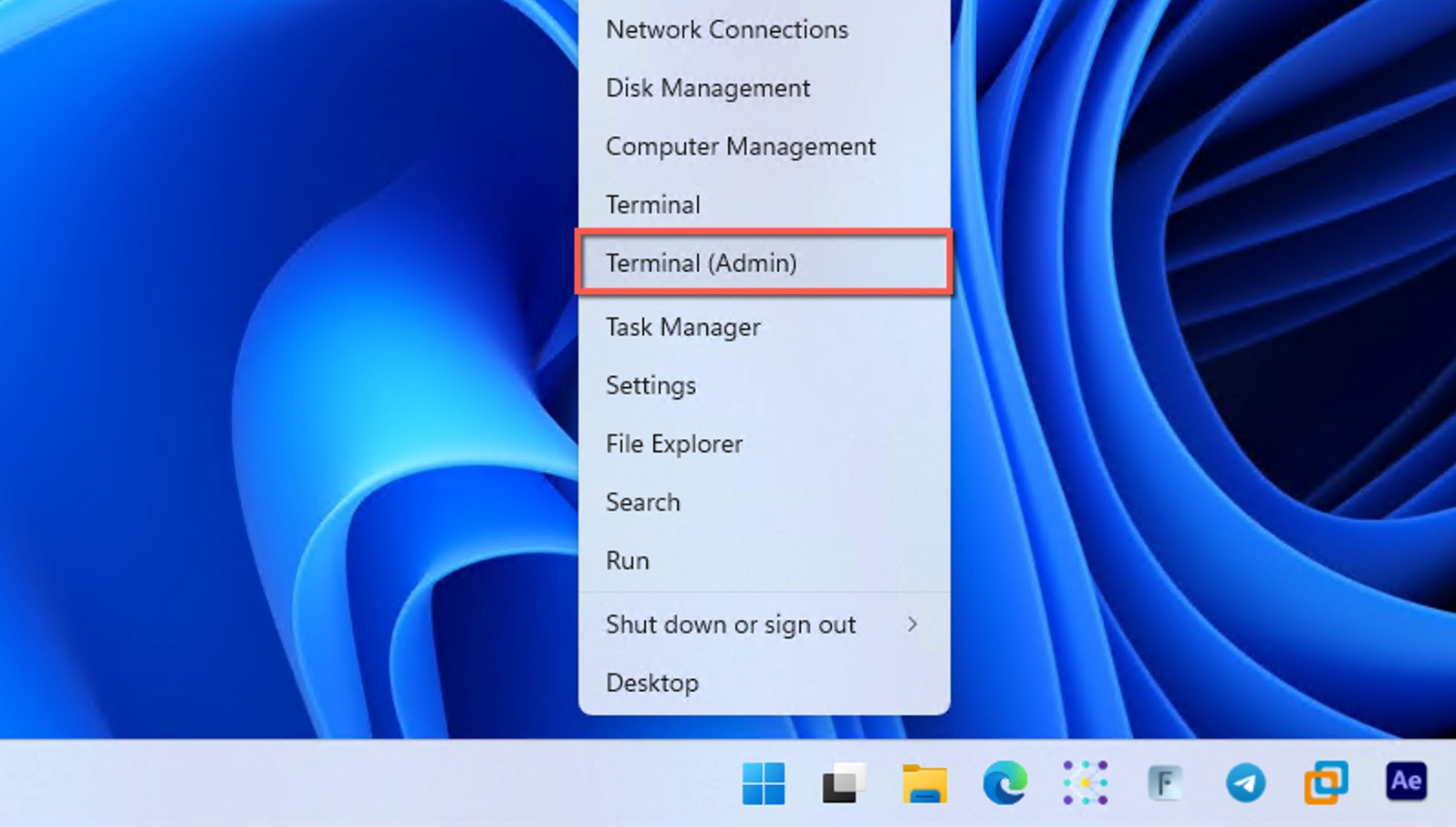 terminal admin win x