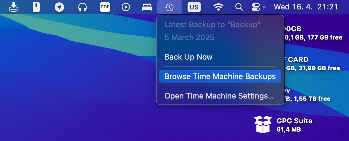 browse time machine backups