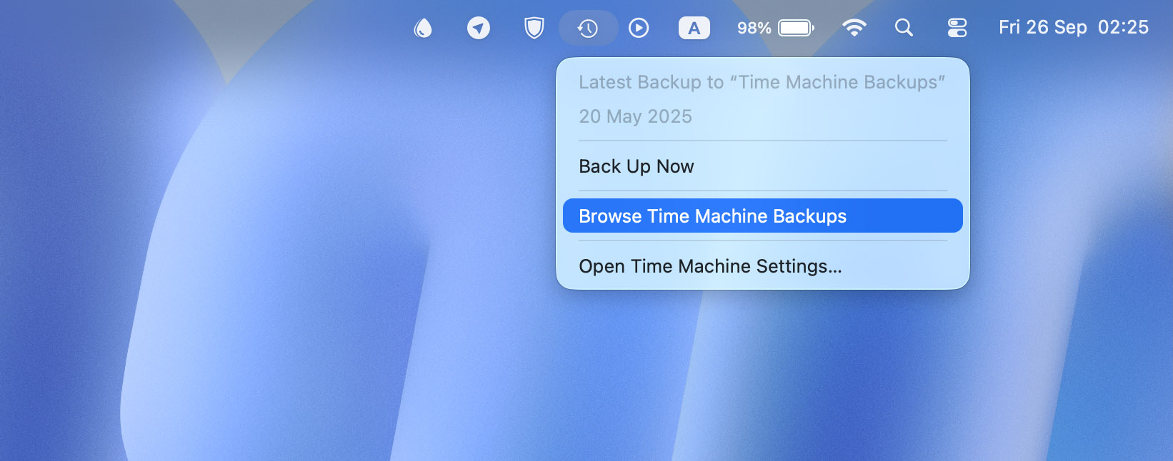 browse time machine backups