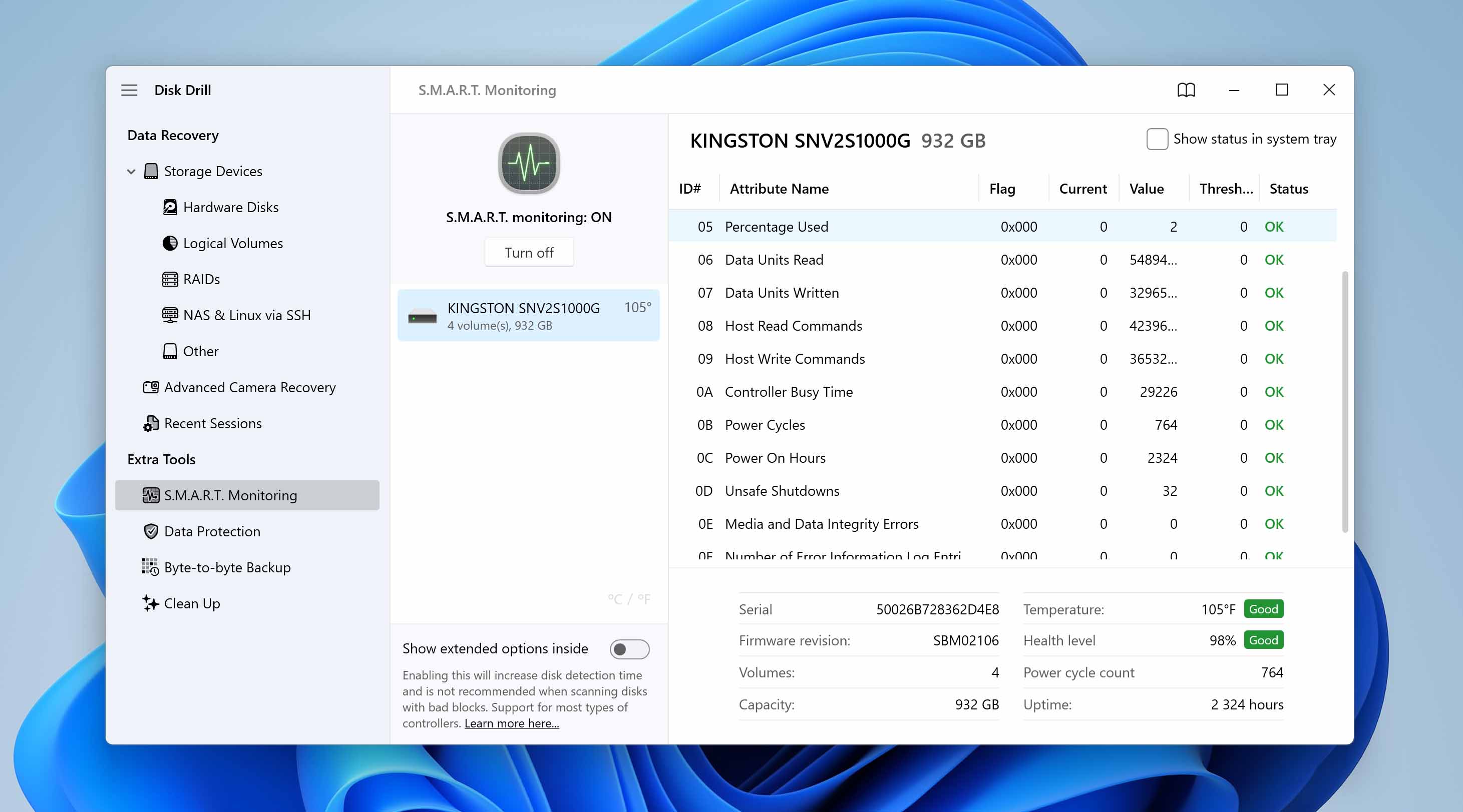 check smart attributes