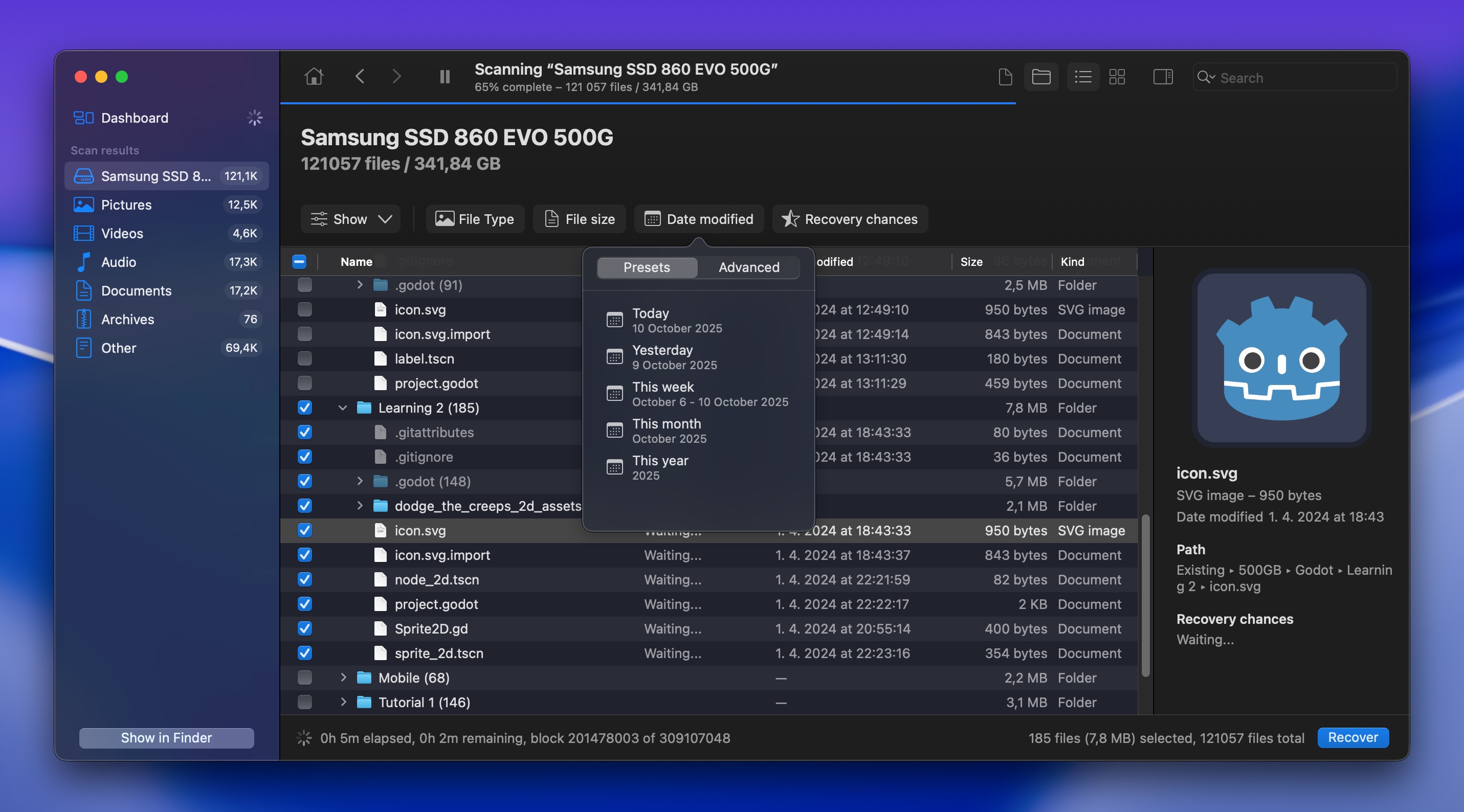 disk drill filters tahoe