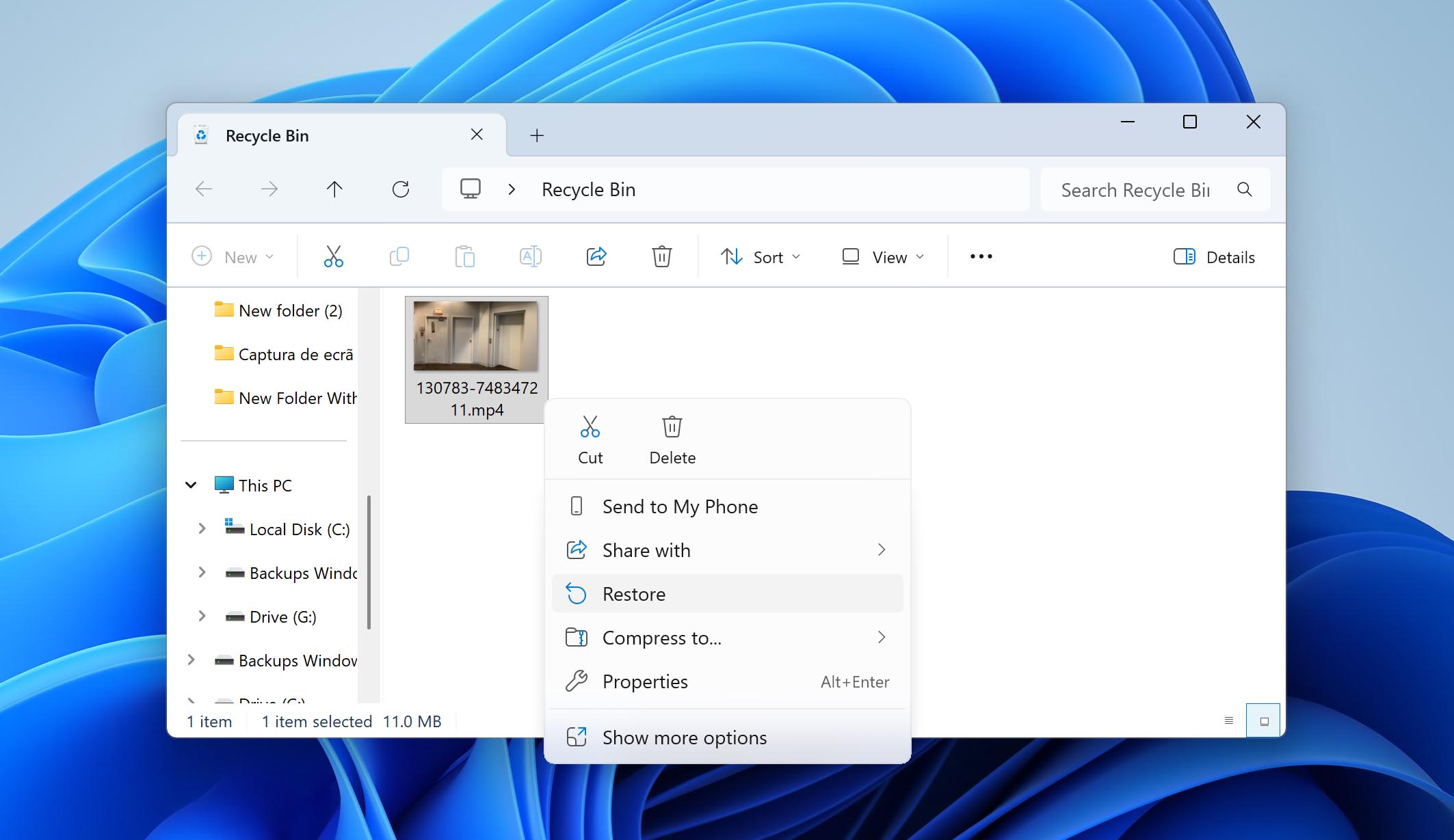 restore doorbell video