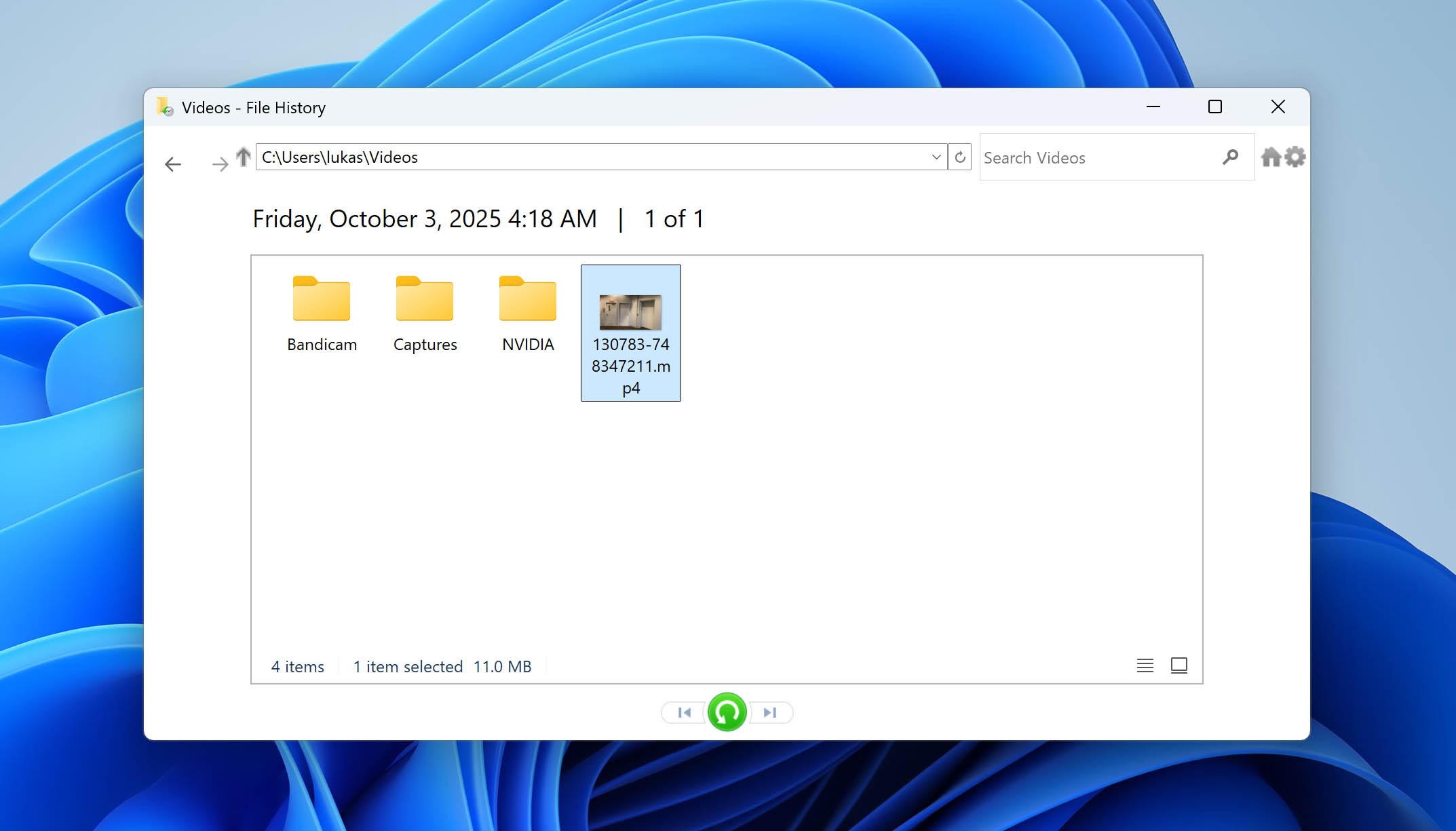 restore doorbell video