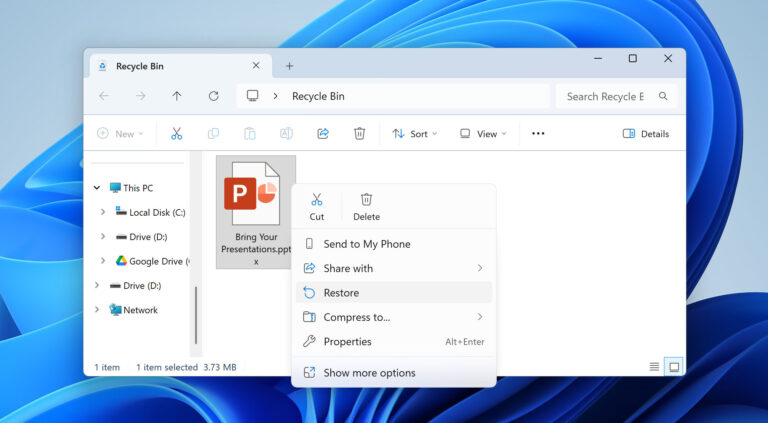 How to Recover a Deleted PowerPoint Presentation on Windows