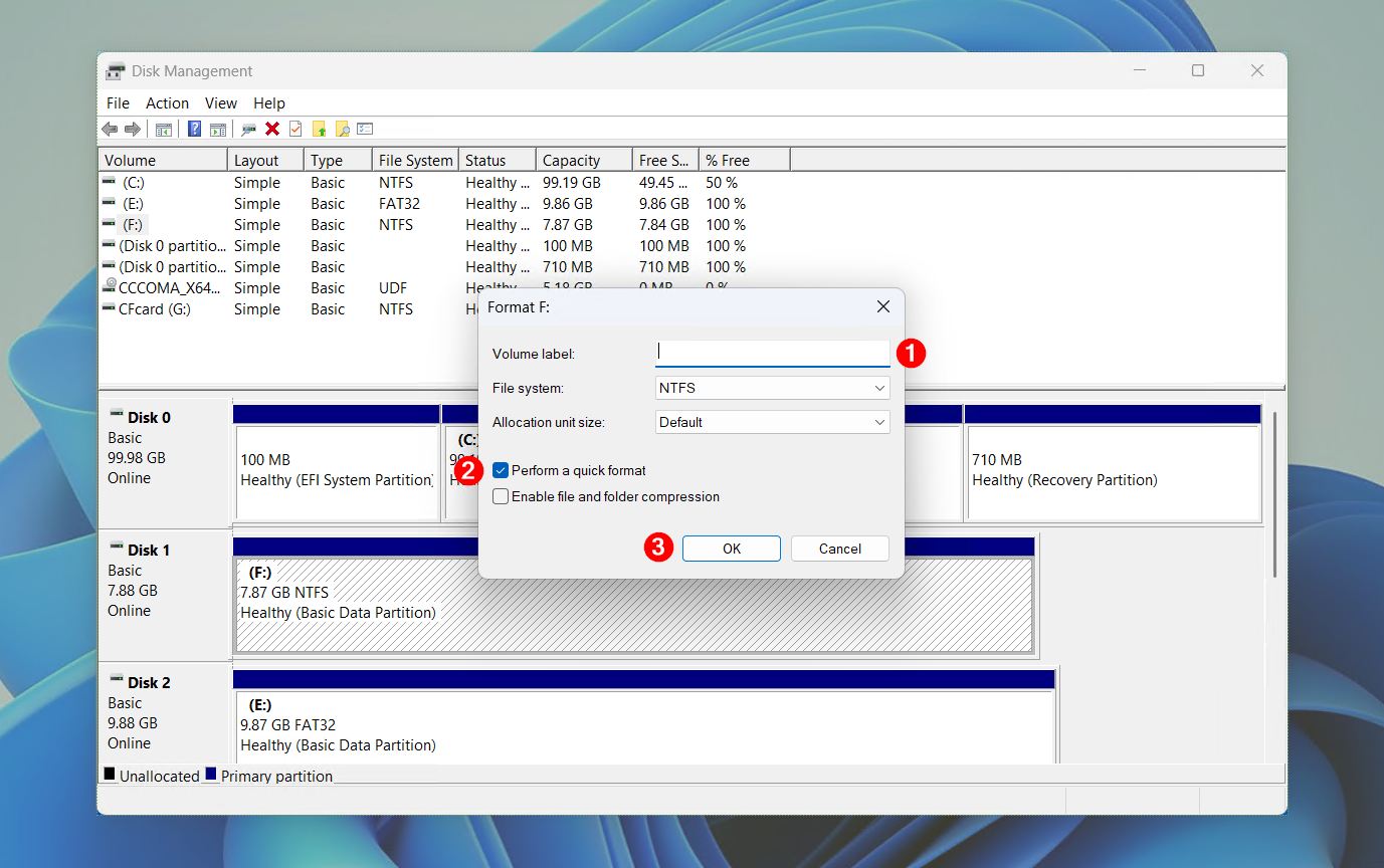 Setting up the format.