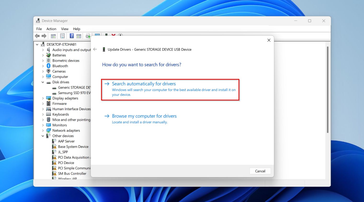 Searching for the drivers. 