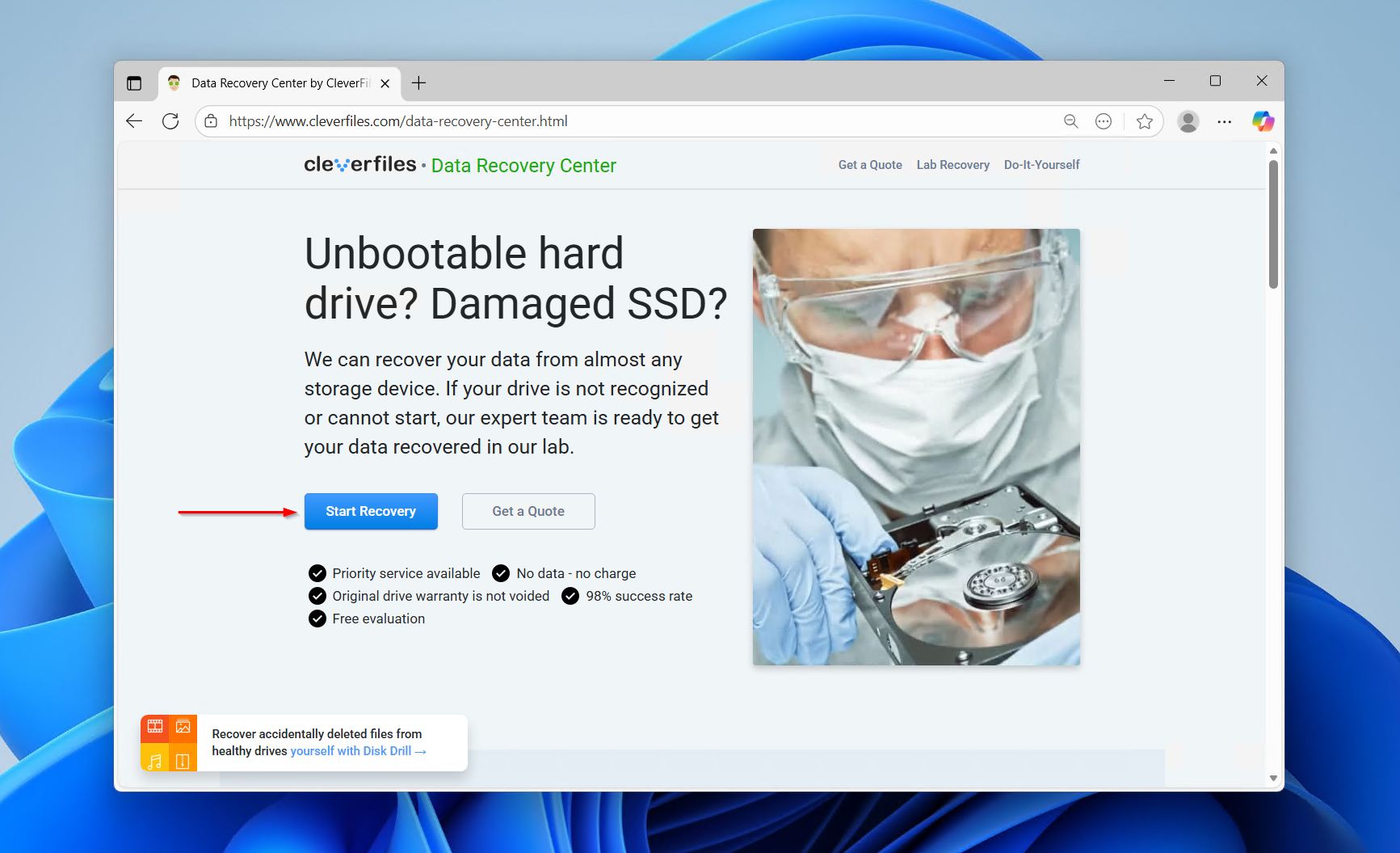 Starting DRC recovery.