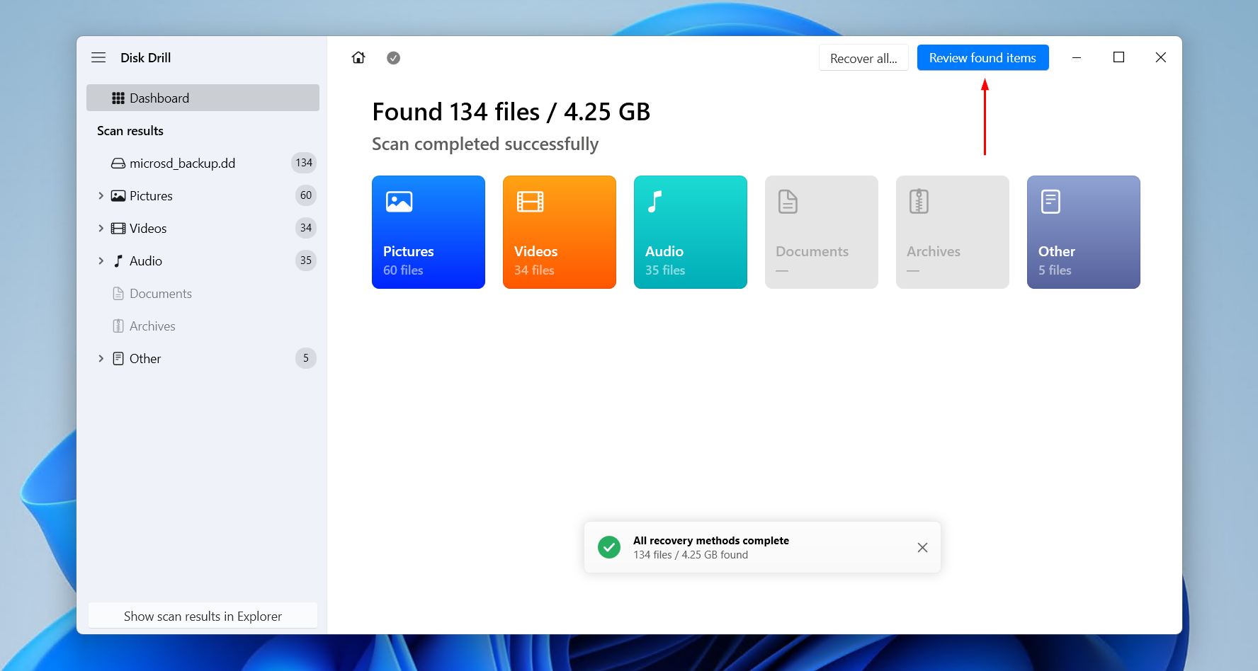 Reviewing the micro SD card data.