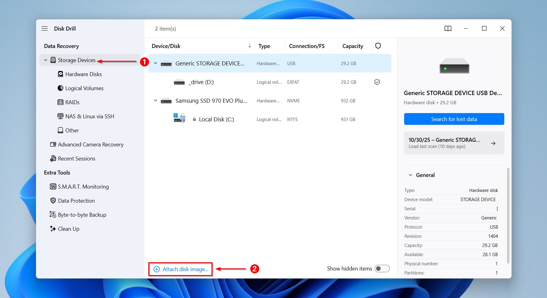 Attaching the dead HDD drive image.