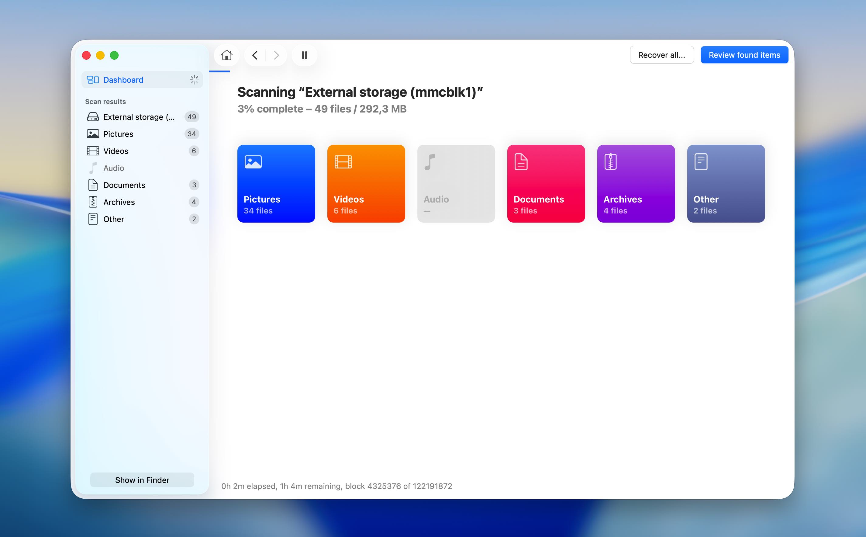 android sd card scanning