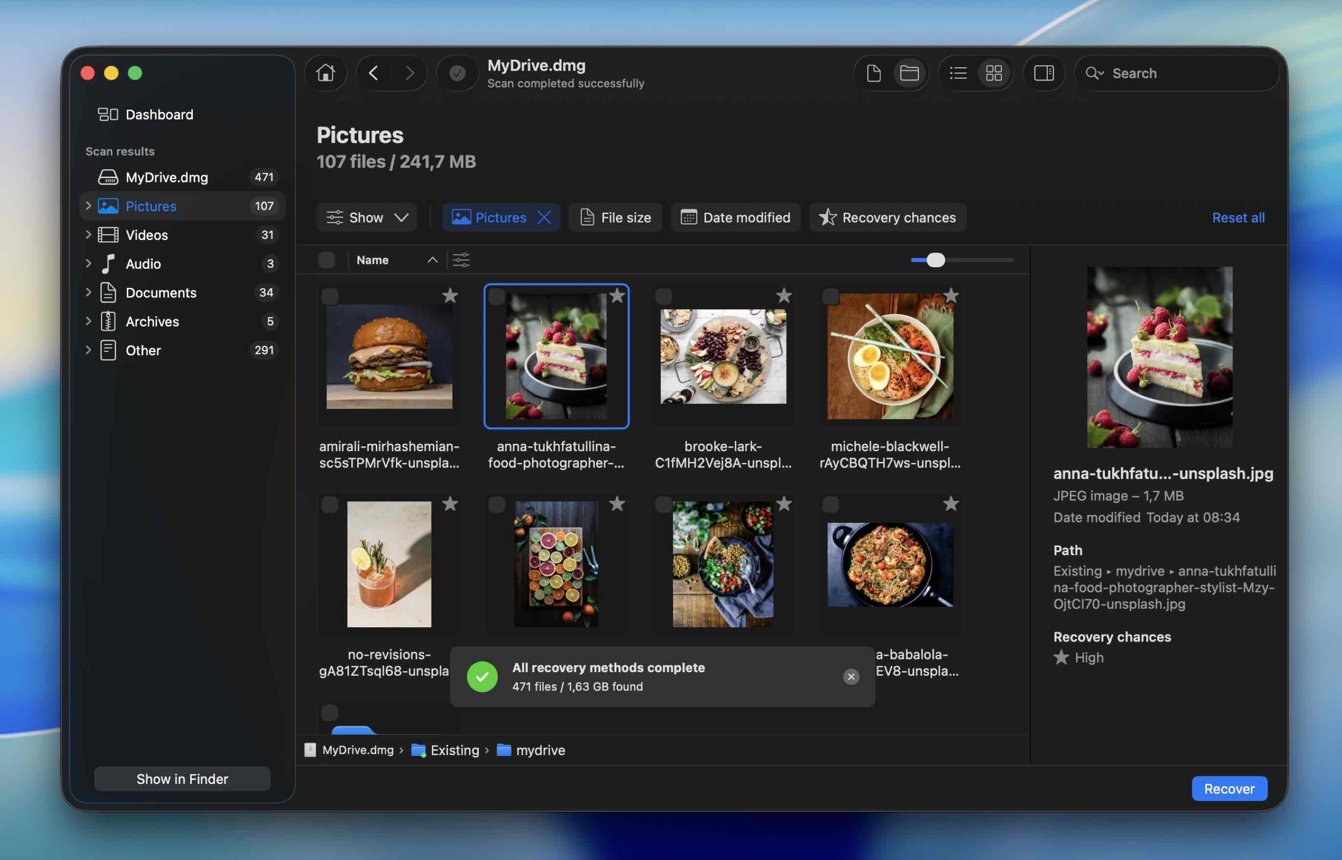 Select what you need