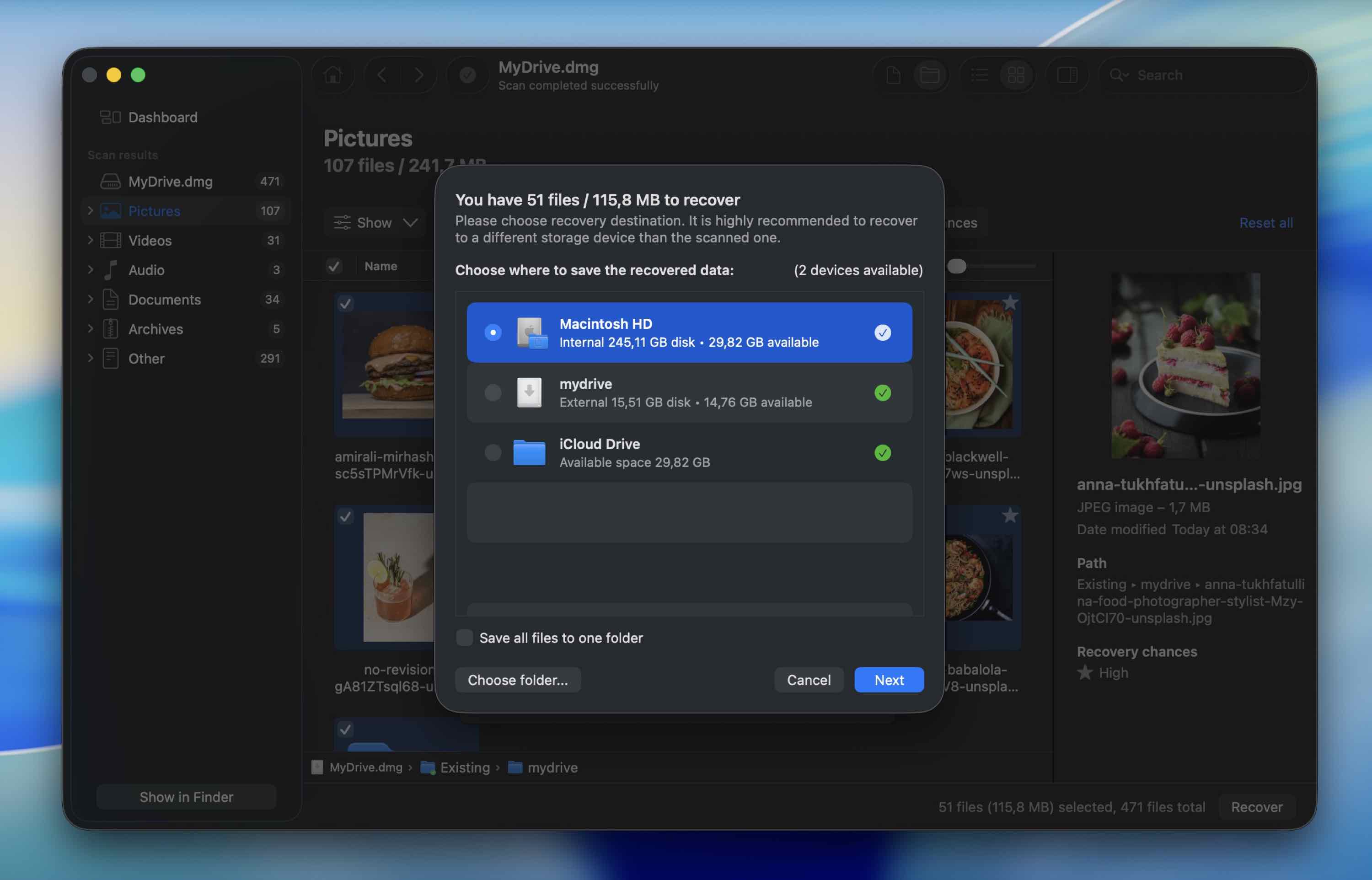 Choose a destination