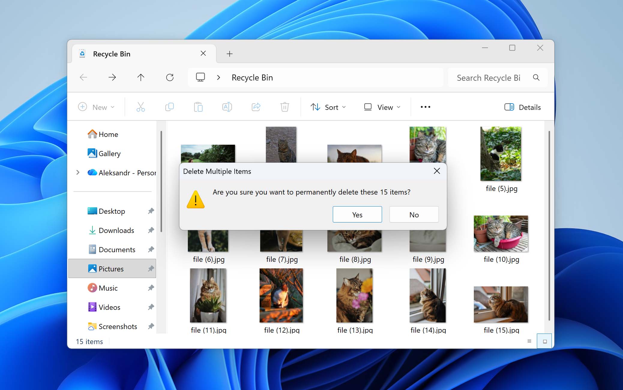 is it possible to recover files from recycle bin