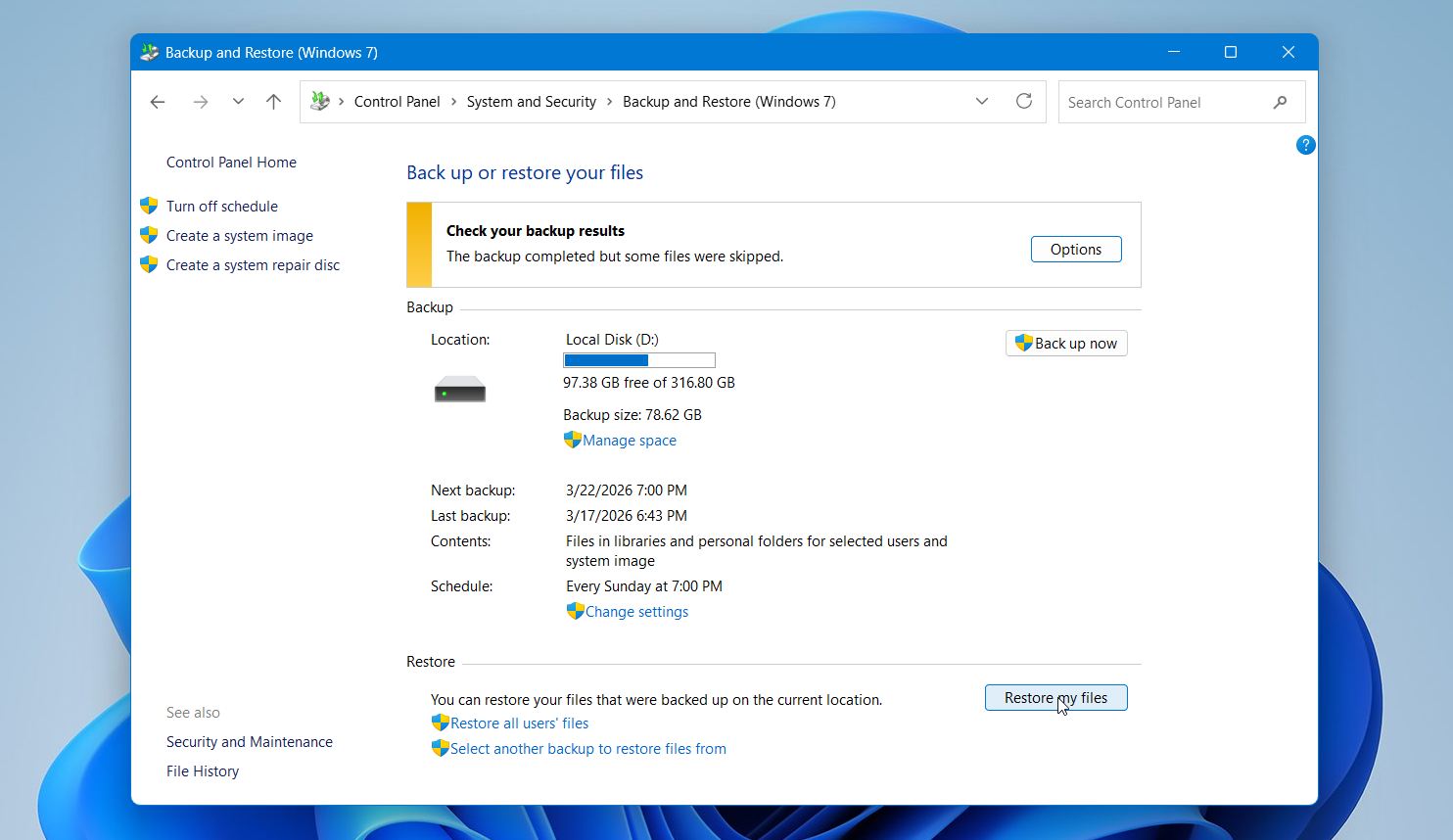 Open Backup & Restore