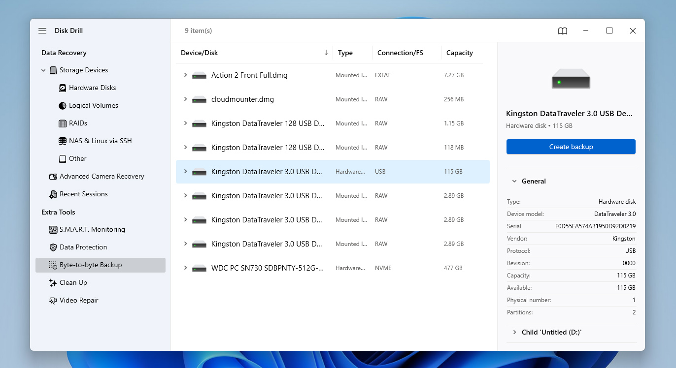 create sd card backup