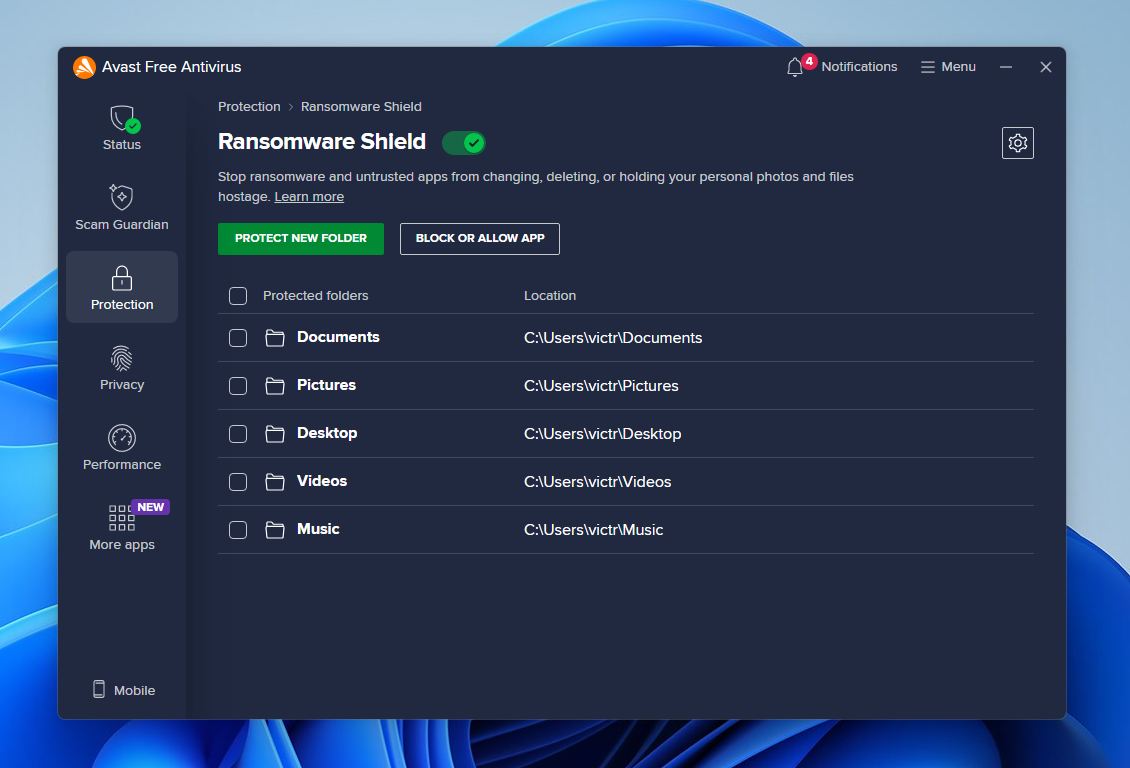 Check Antivirus settings