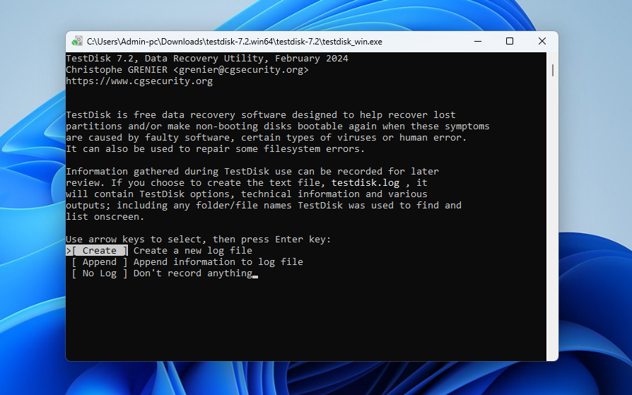 create new log file 