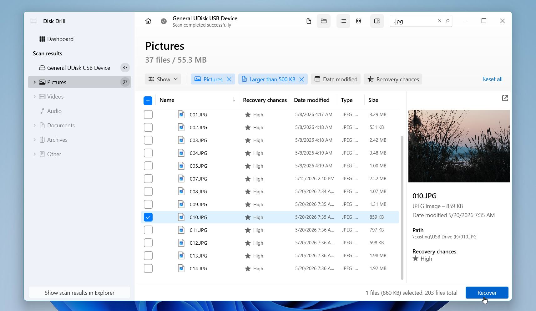 Disk Drill recover