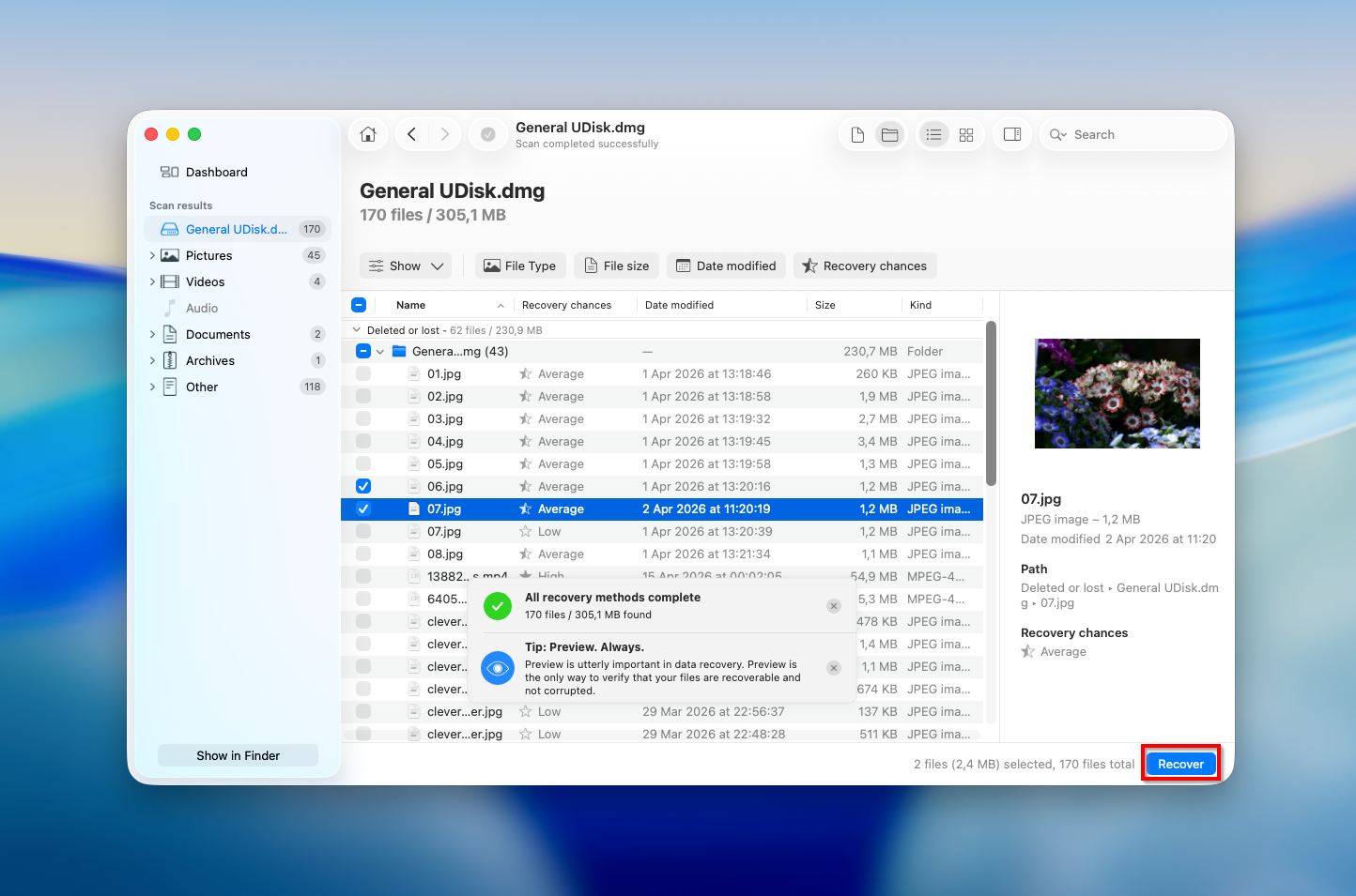 Disk Drill recover