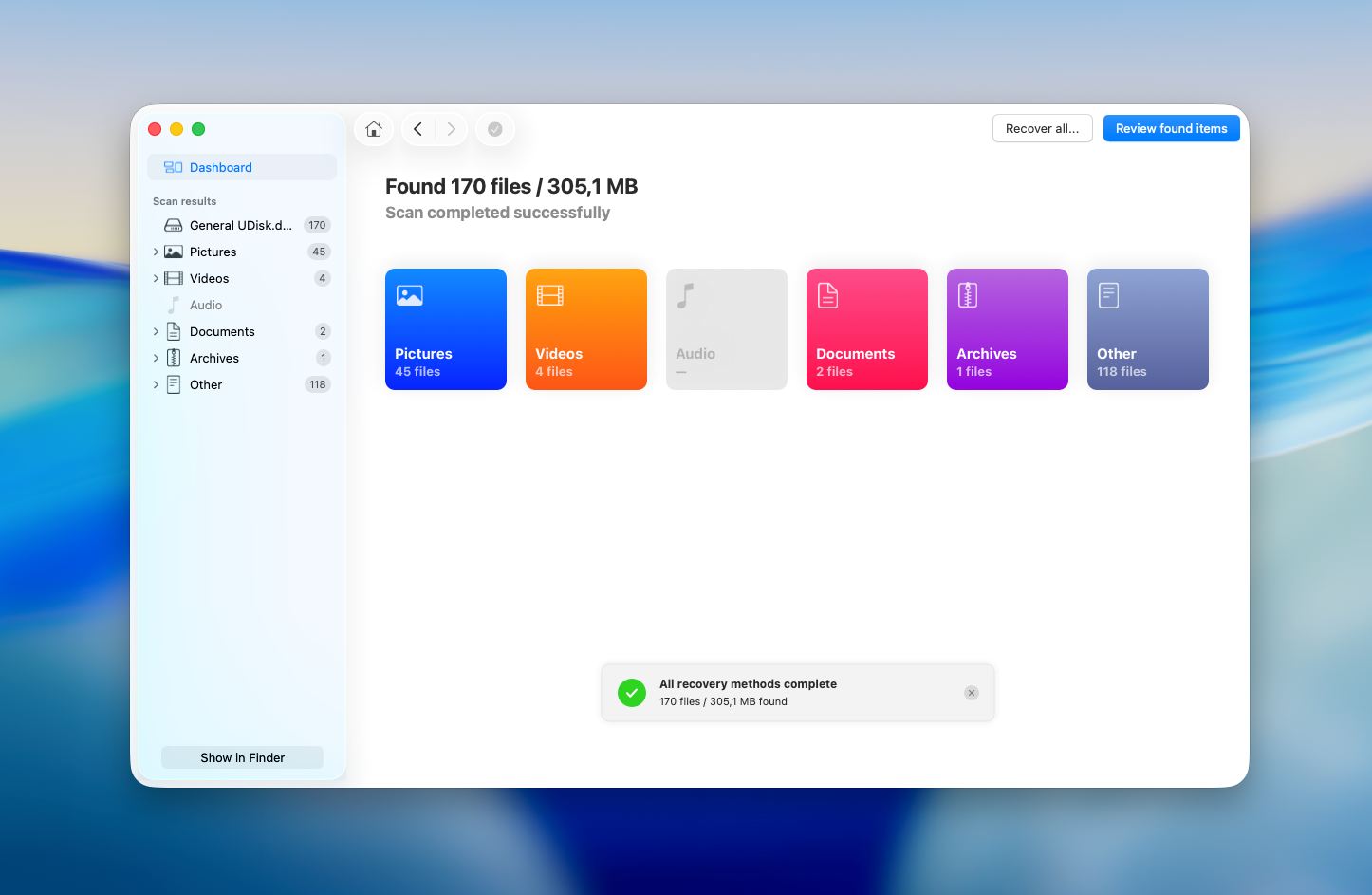 Disk Drill review found files