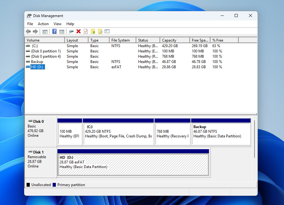 old hard drive in dm