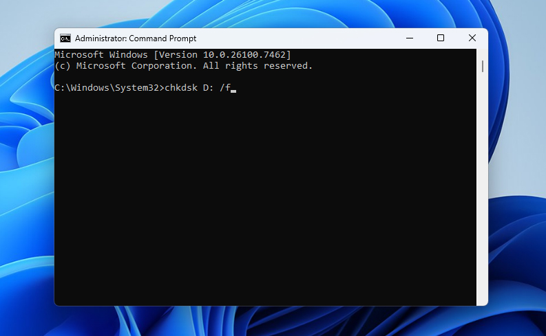 run check disk command 