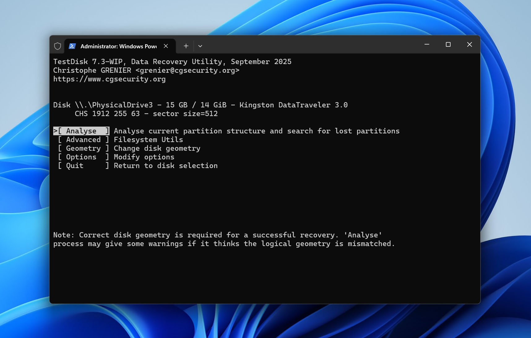analyse raw sd card
