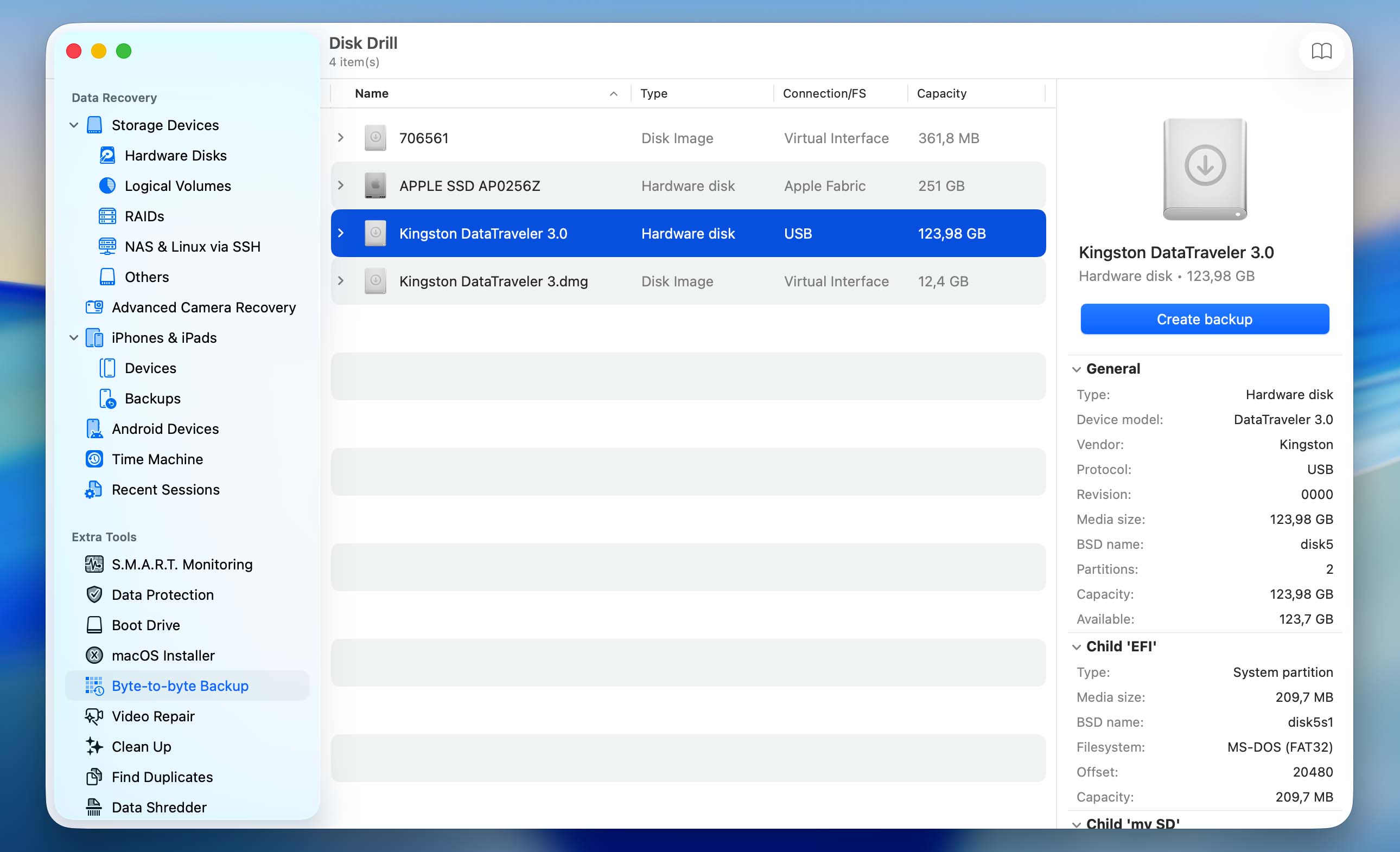 create backup of sd card