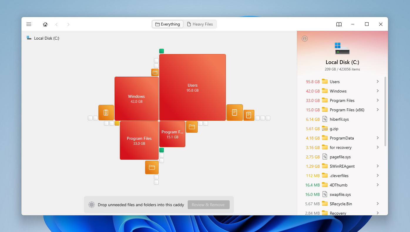 drive usage map in disk drill