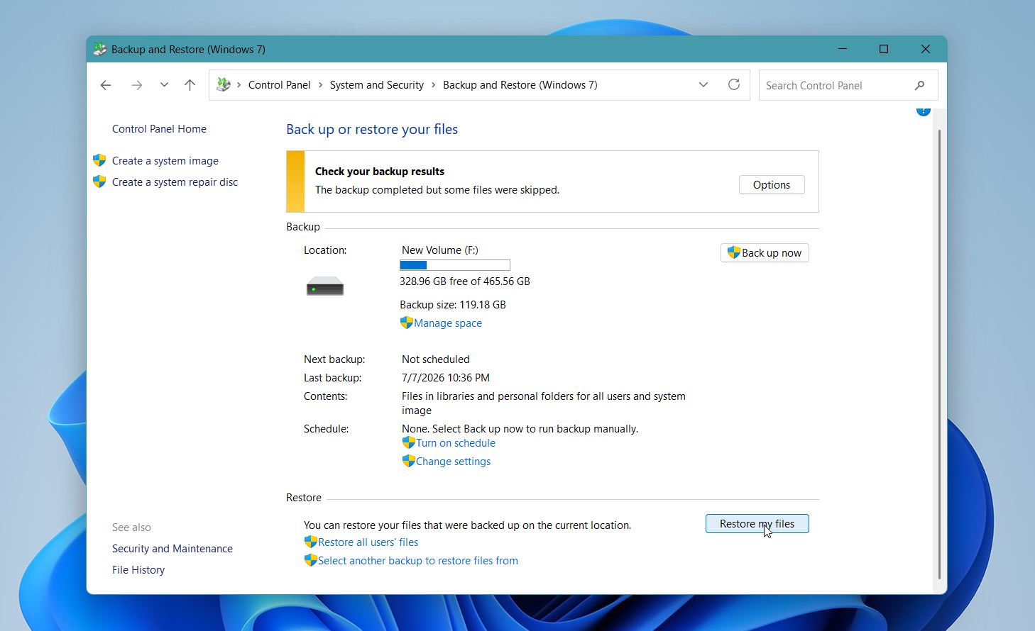 Open Backup & Restore
