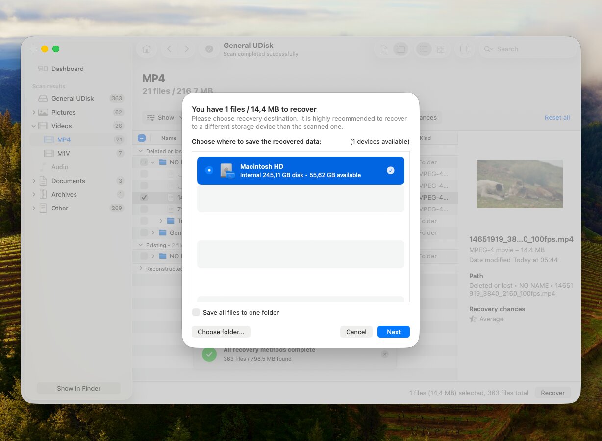 Disk Drill save the recovered files