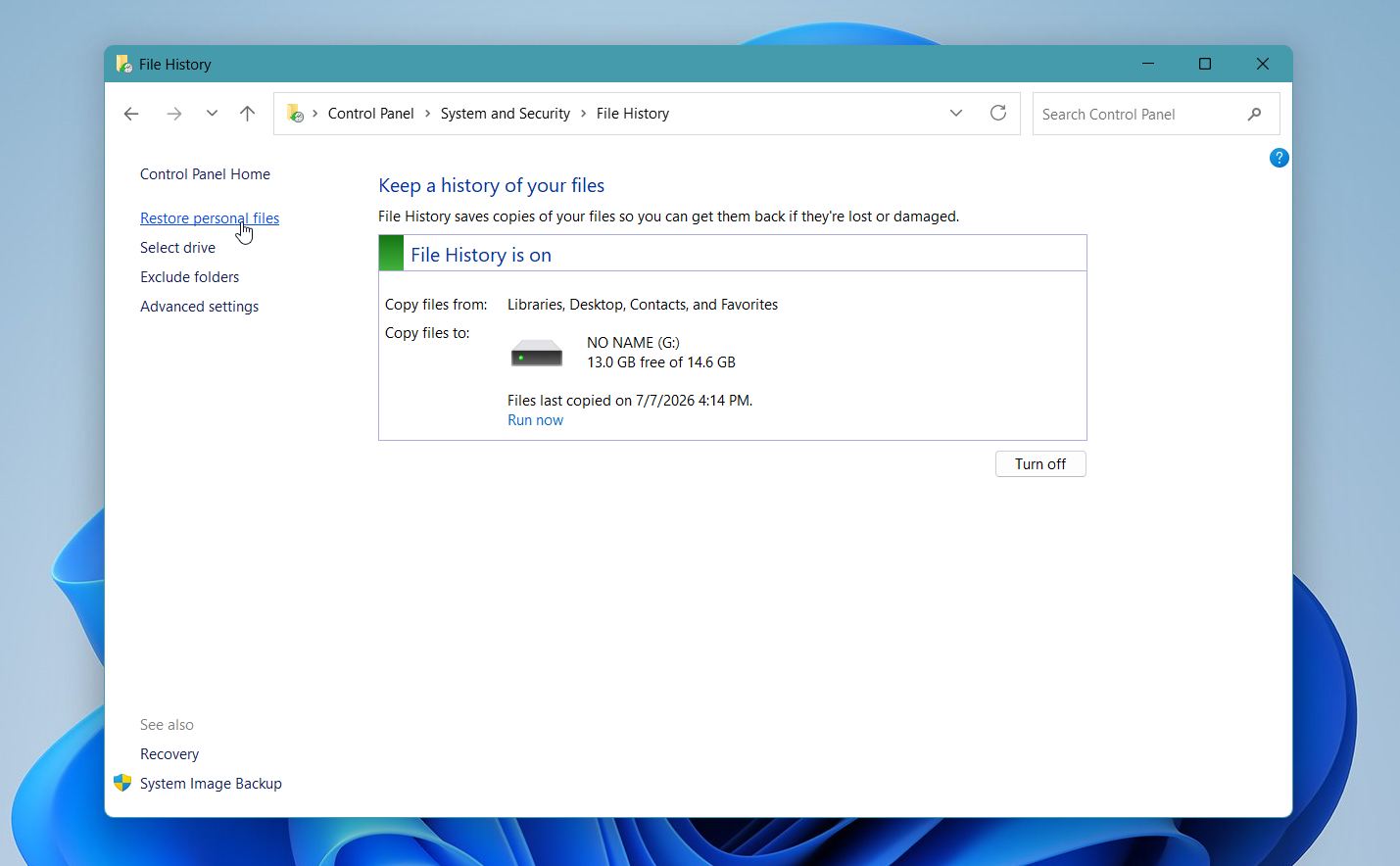 Open File History