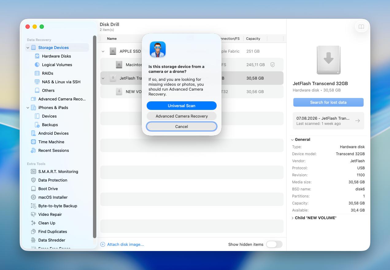 Select recovery mode Mac