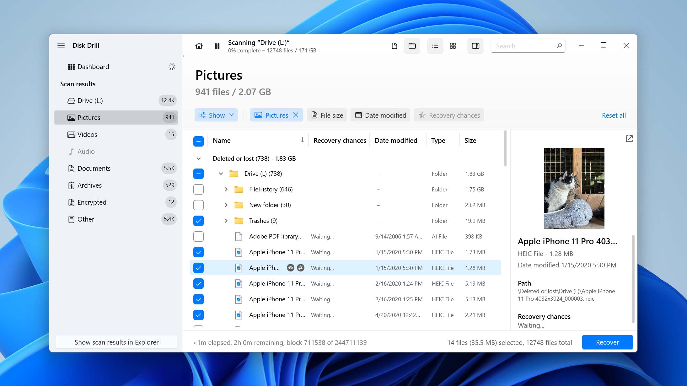 preview files in disk drill