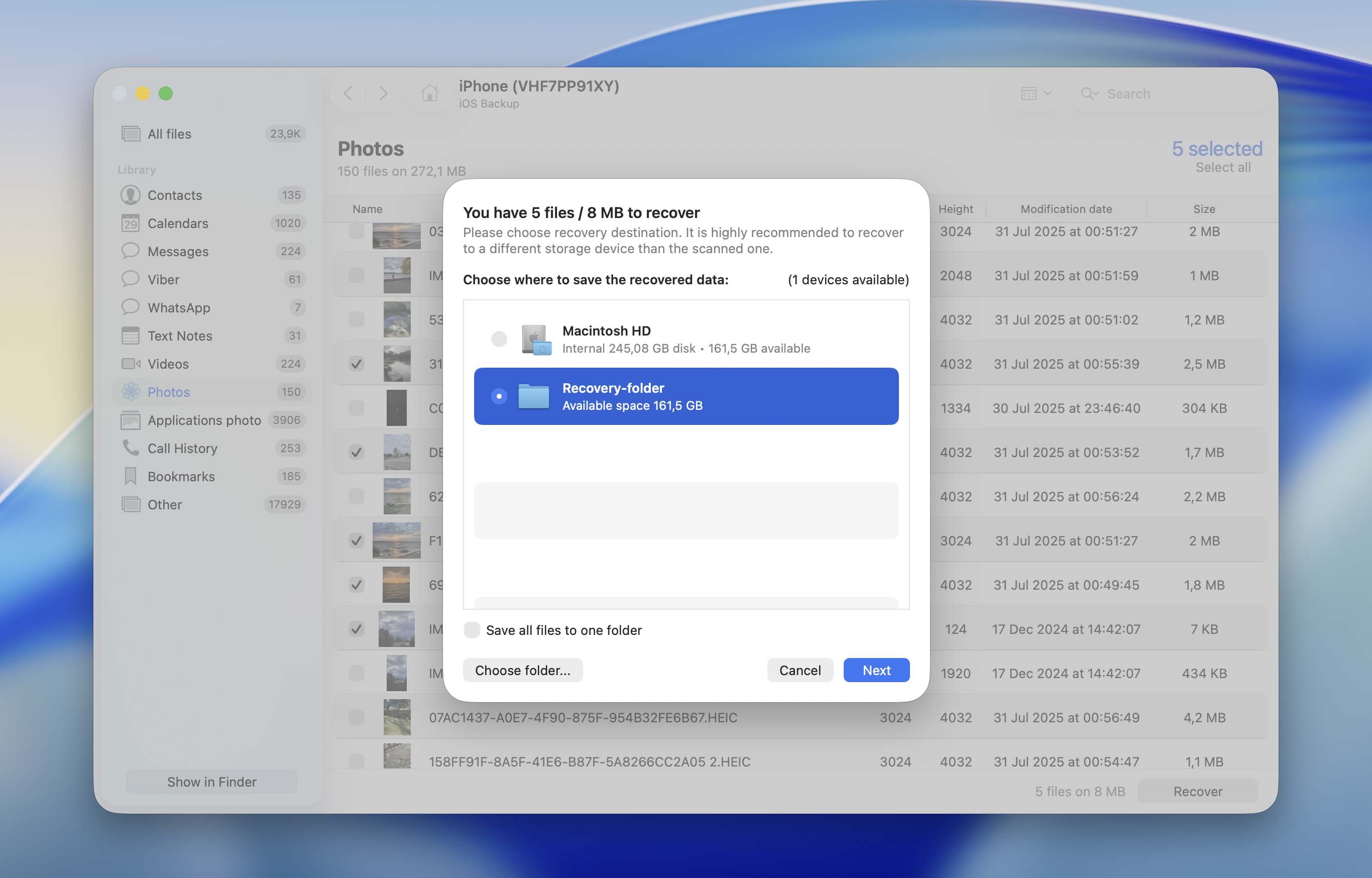 recover photos from iphone