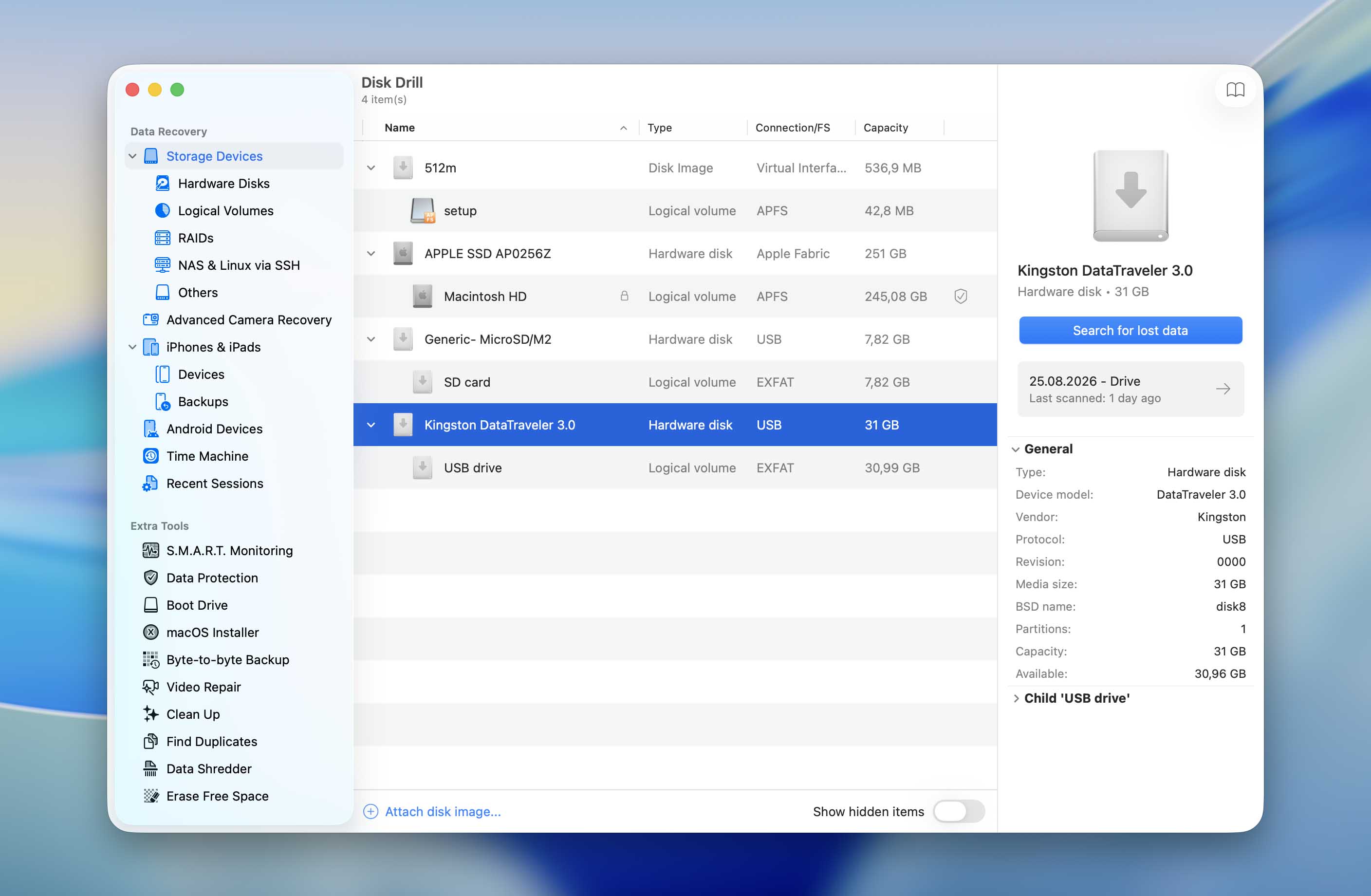 select drive from list