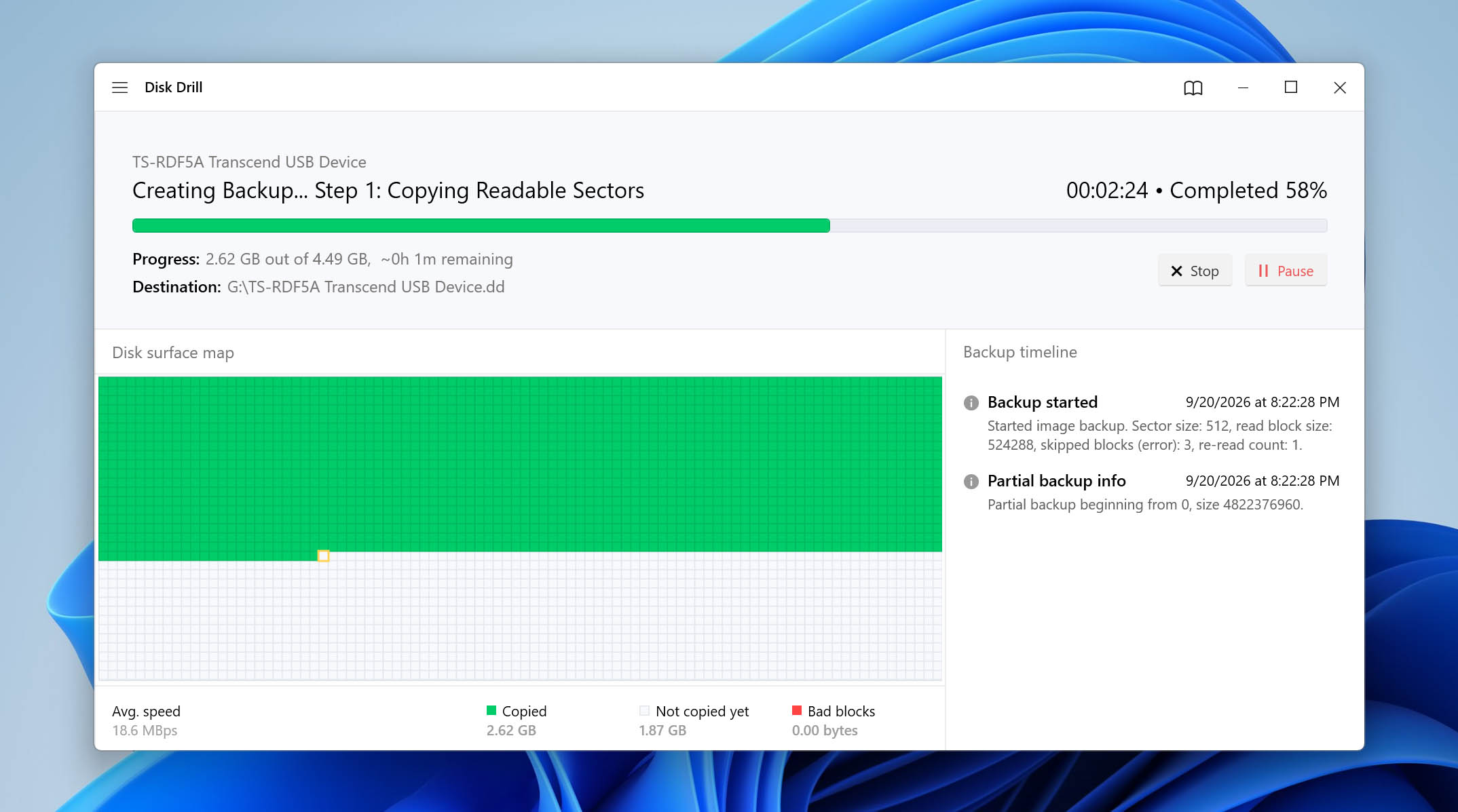 sd card backup process