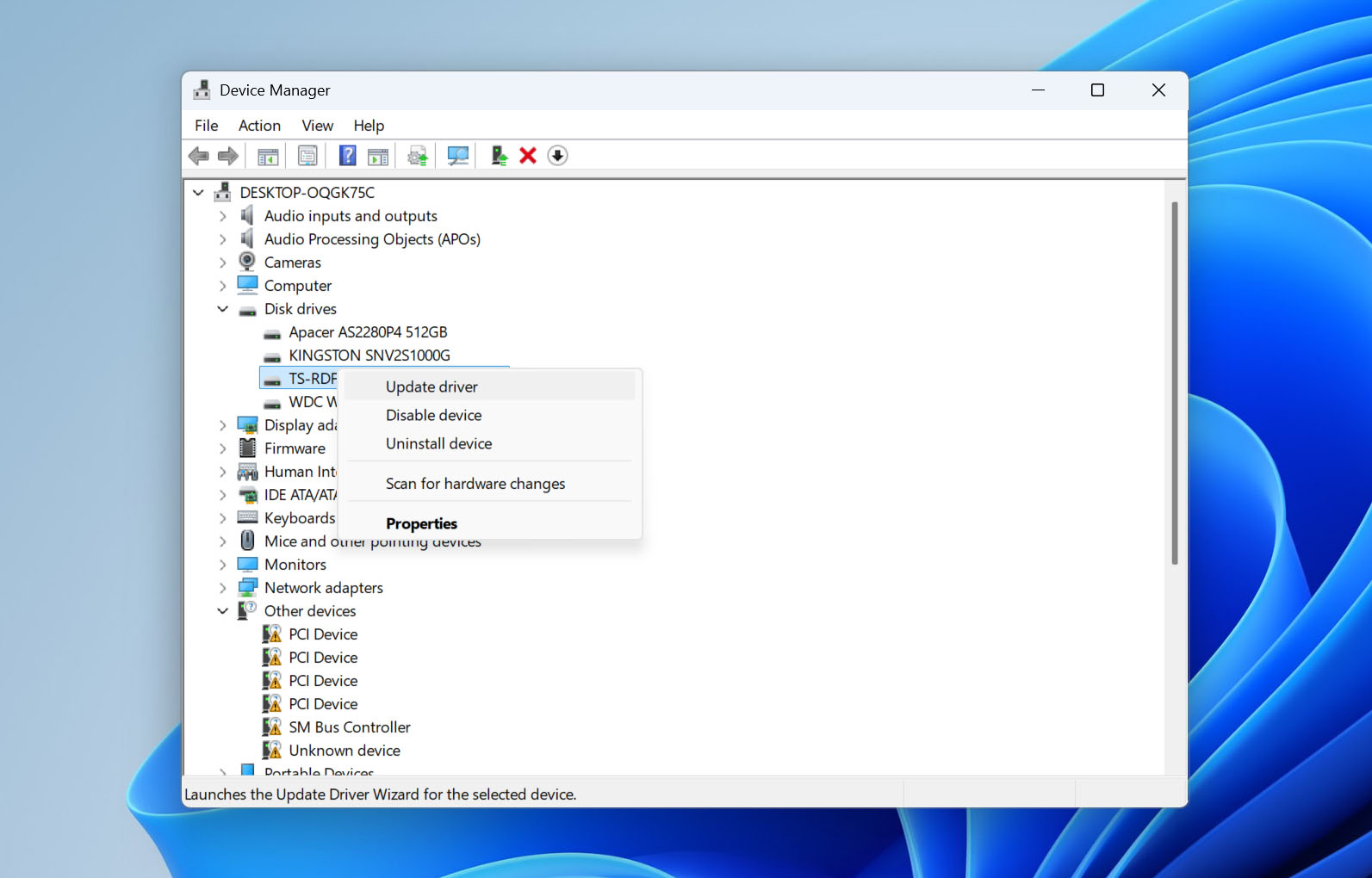 update driver s for sd card reader